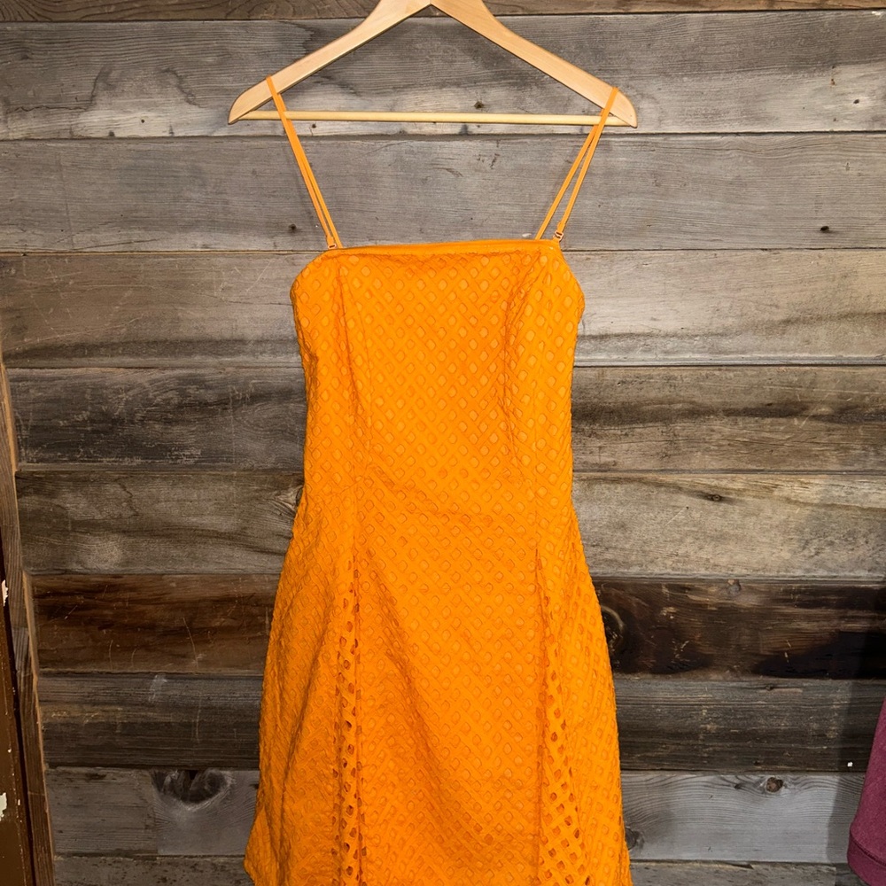 Orange Sleeveless Dress